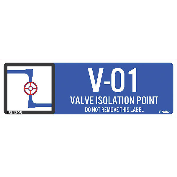 Nmc Energy Isolation - Valve Isolation Point, Pk10, Width: 3" ISL1305