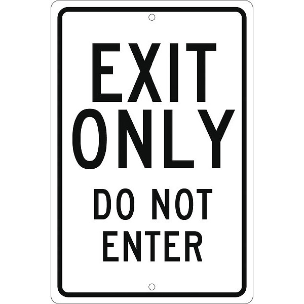 Nmc Exit Only Do Not Enter Sign TM220K | Zoro