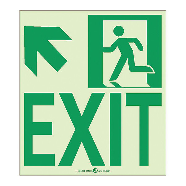 Nmc Nyc Wall Mount Exit Sign, Up Left, 9X8, Flex 50F-6SN-UL