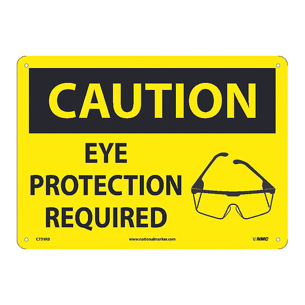 Nmc Eye Protection Sign With Graphic C751RB