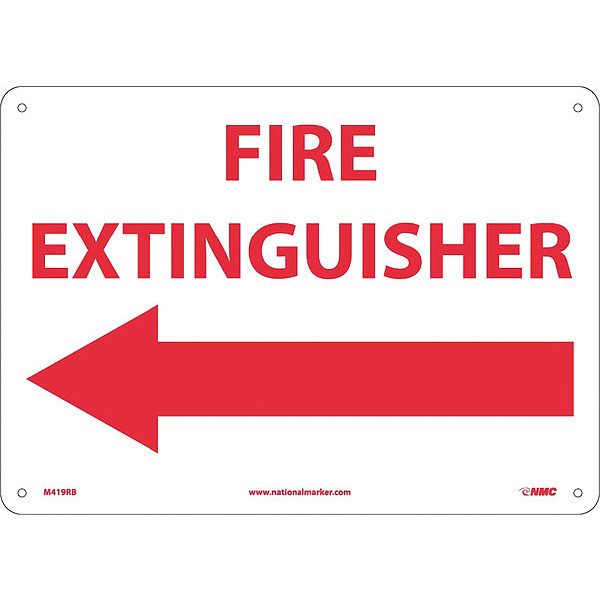 Nmc Fire Extinguisher Sign M419RB