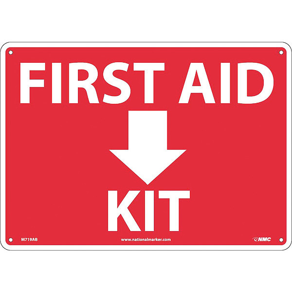 Nmc First Aid Kit Sign, M719AB M719AB