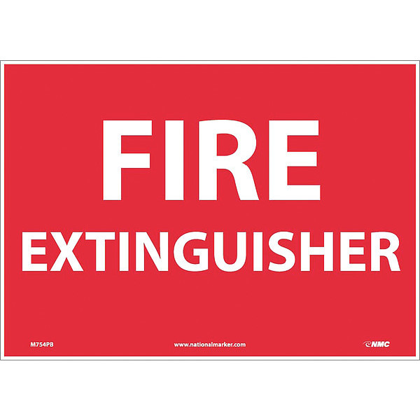 Nmc Fire Extinguisher Sign M754PB