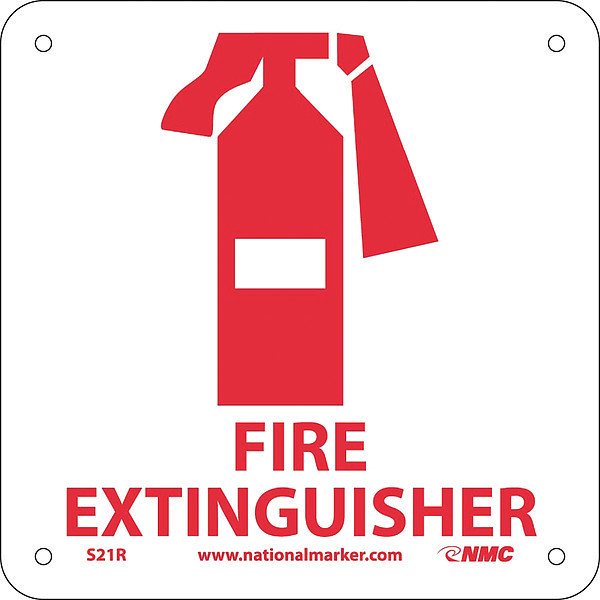 Nmc Fire Extinguisher Sign S21R