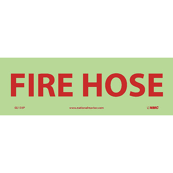 Nmc Fire Hose Sign GL135P