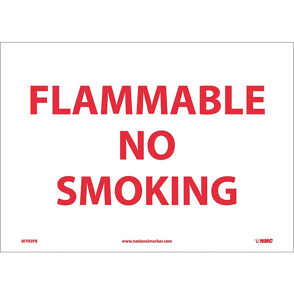 Nmc Flammable No Smoking, M702PB M702PB