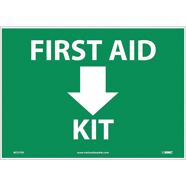 Nmc First Aid Kit Sign, M757PB M757PB