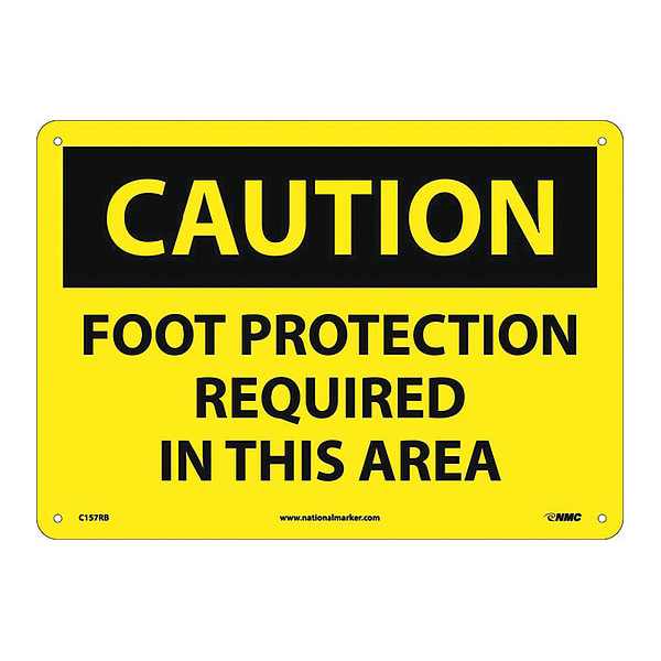 Nmc Foot Protection Required In This Area Sign C157RB