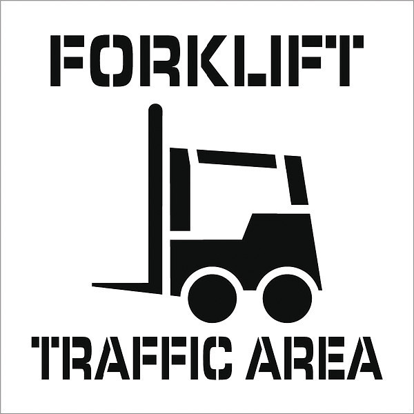 Nmc Forklift Traffic Area Plant Marking Stencil PMS220