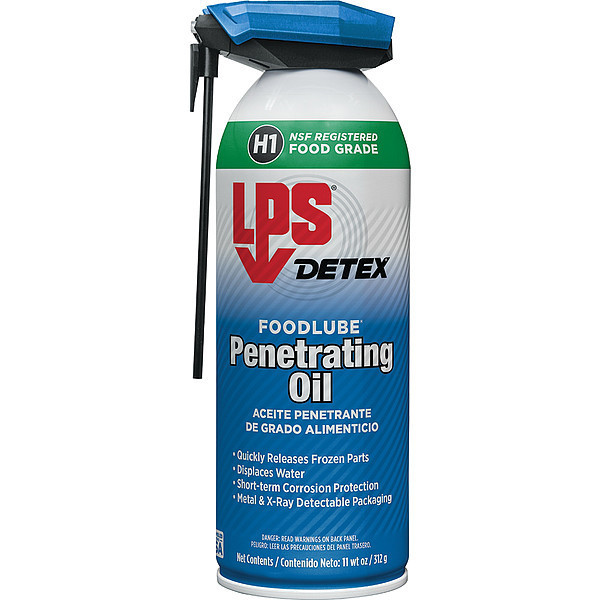 Lps Detex Penetrating Lubricant, 11oz, Aerosol, Clear 57316