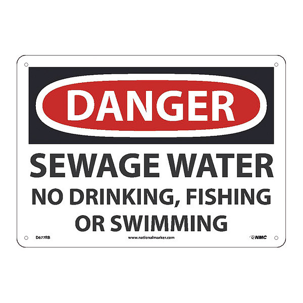 Nmc Danger Sewage Water No Drinking, Fishing D677RB