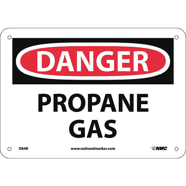 Nmc Danger Propane Gas Sign, D84R D84R