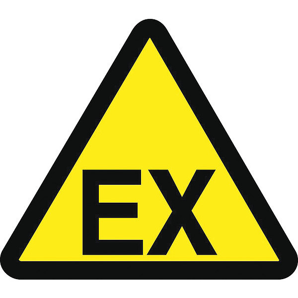 Nmc Graphic Explosive Atmosphere Hazard Iso Label, Pk10 ISO263AP