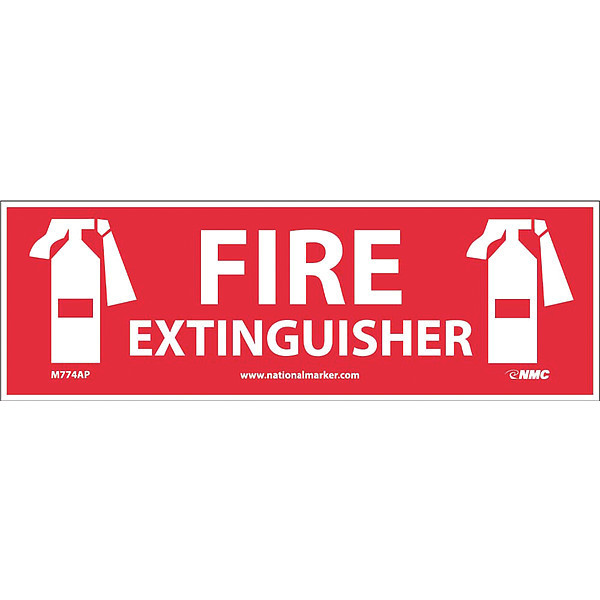 Nmc Graphic Fire Extinguisher Graphic Label, Pk25 M774AP
