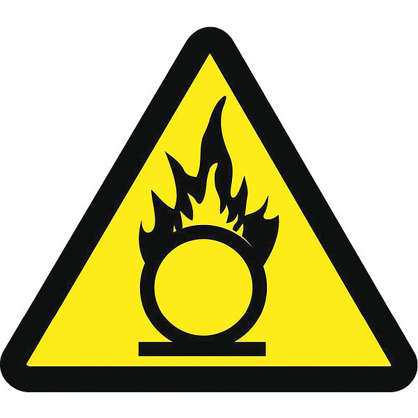 Nmc Graphic Oxidizing Materials Hazard Iso Label, Pk5 ISO467AP