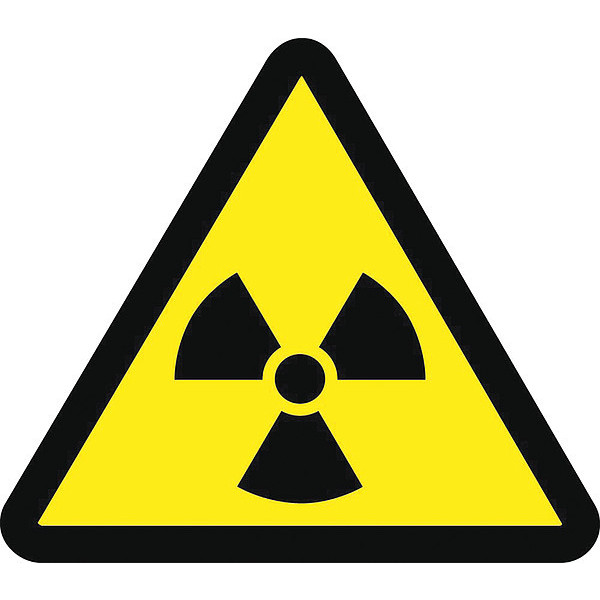 Nmc Graphic Radioactive Material Hazard Iso Label, Pk5 ISO461AP