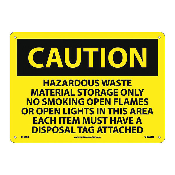 Nmc Hazardous Waste Material Sto.. Sign C508RB