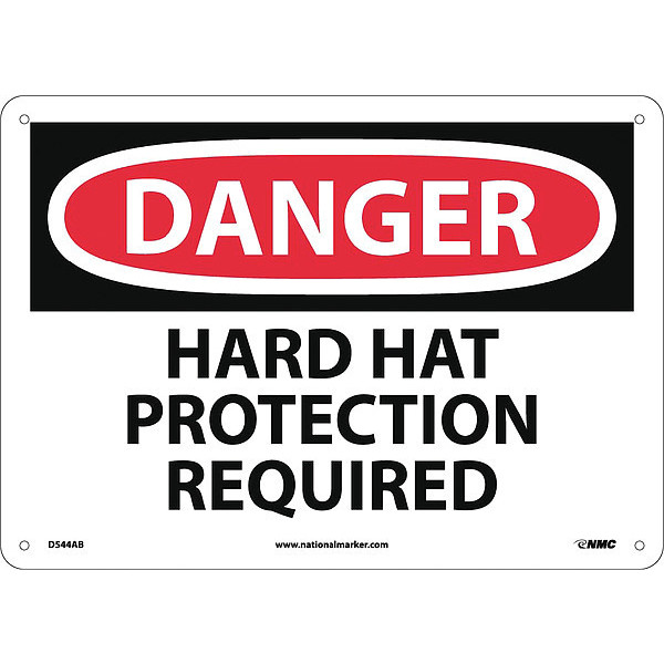 Nmc Hard Hat Protection Required Sign D544AB