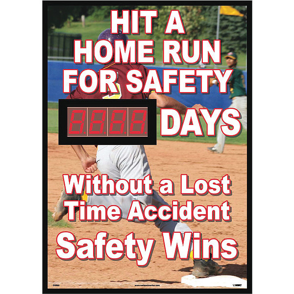 Nmc Hit A Home Run For Safety Days Without A Lost Time Accident Scoreboard, DSB60 DSB60