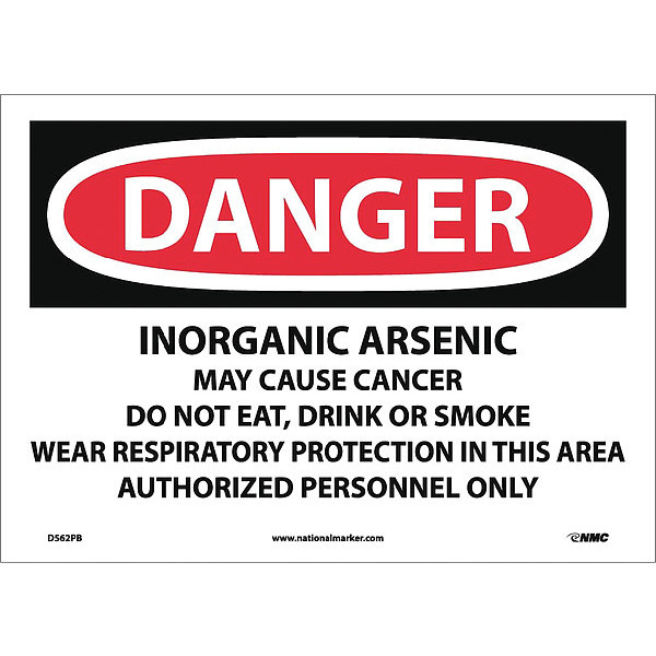 Nmc Inorganic Arsenic Cancer Ha.. Sign, D562PB D562PB