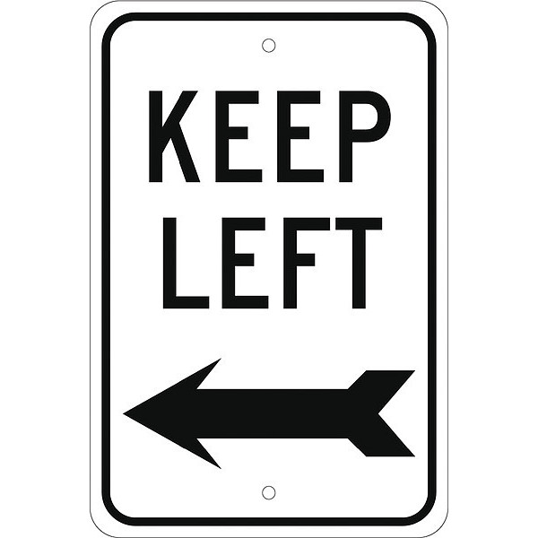 Nmc Keep Left Sign, TM28J TM28J