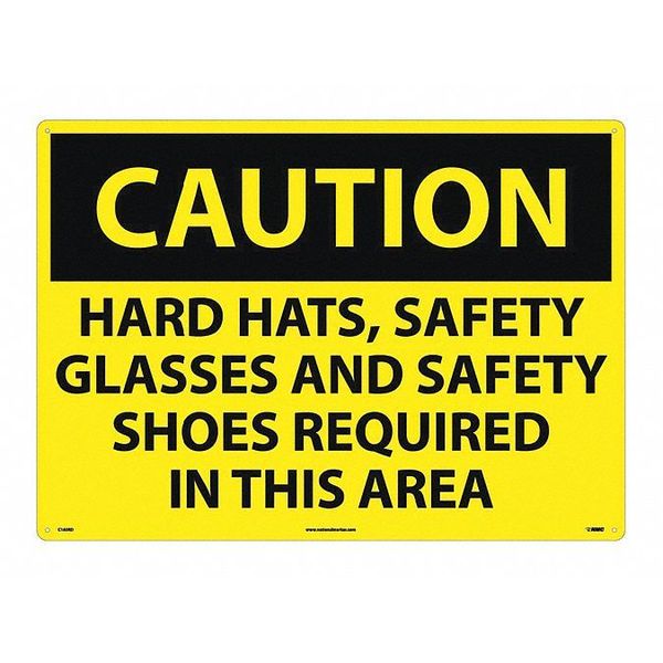 Nmc Sign, Large Format Caution Ppe Required, C160RD C160RD