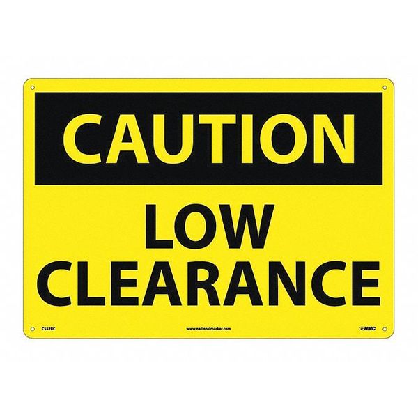 Nmc Sign, Large Format Caution Low Clearance, C552RC C552RC