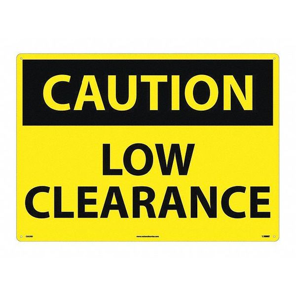 Nmc Sign, Large Format Caution Low Clearance, C552RD C552RD