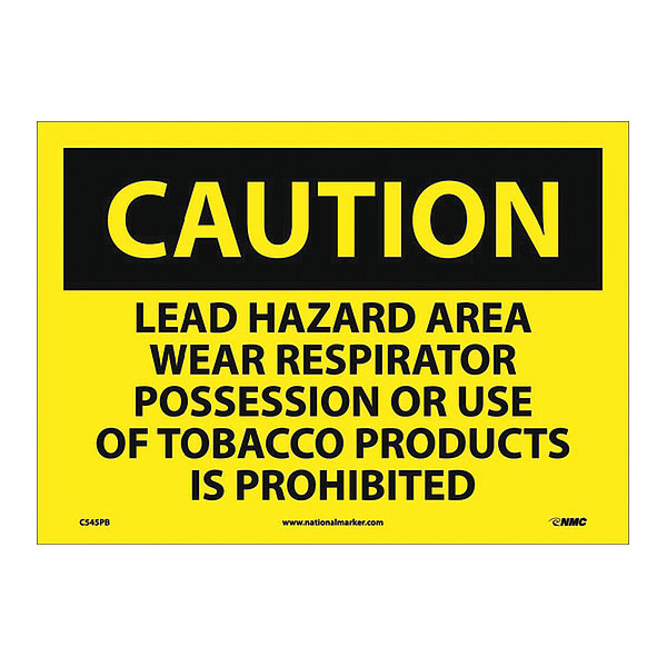 Nmc Lead Hazard Area Wear Res.. Sign C545PB