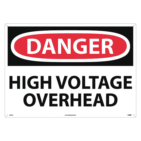 Nmc Large Format Danger High Voltage Overhead Sign D553RD