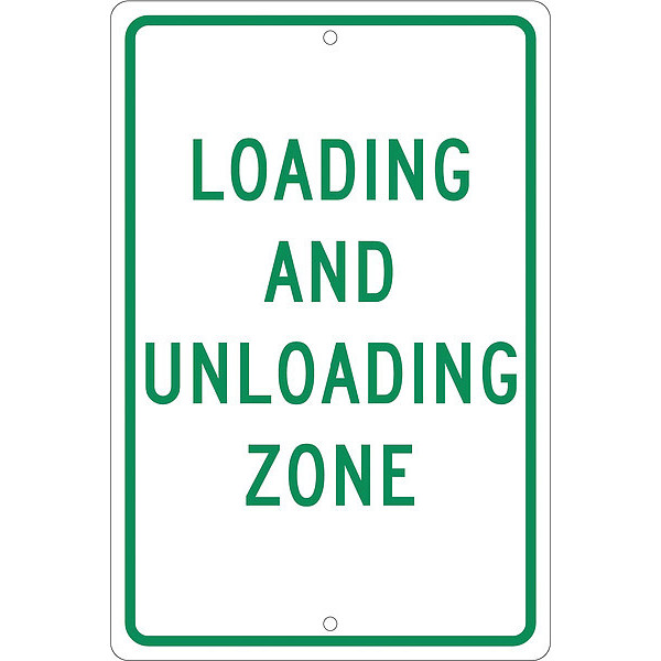 Nmc Loading And Unloading Zone Sign, TM61H TM61H