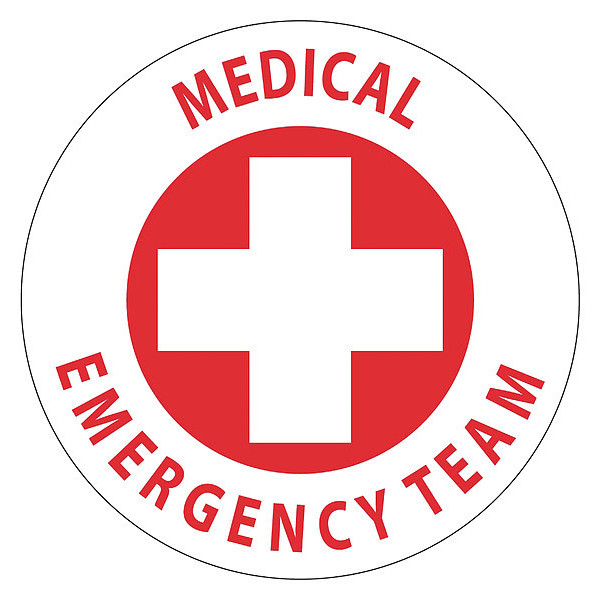 Nmc Medical Emergency Team Hard Hat Emblem, Pk25 HH48R