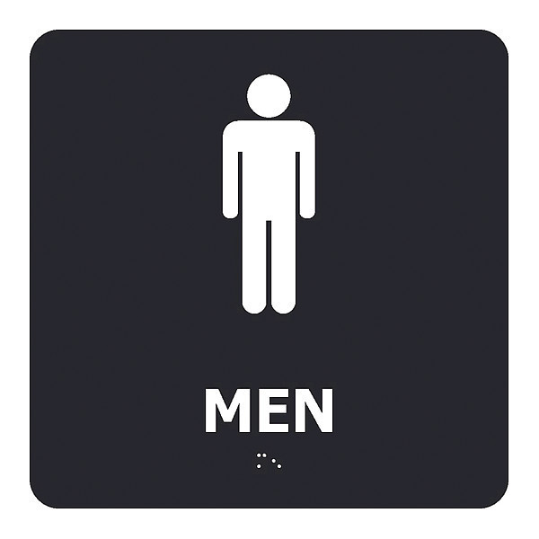 Nmc Men Braille Sign, ADA1WBK ADA1WBK