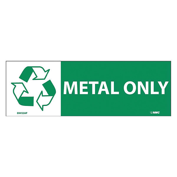 Nmc Metal Only Label, Pk5 ENV22AP