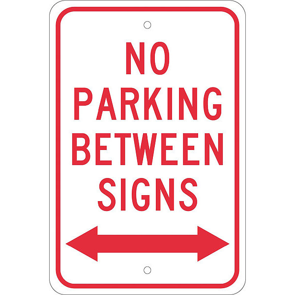 Nmc No Parking Between Signs Sign, TM32J TM32J