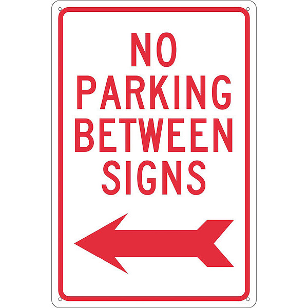 Nmc No Parking Between Signs Sign, TM31G TM31G