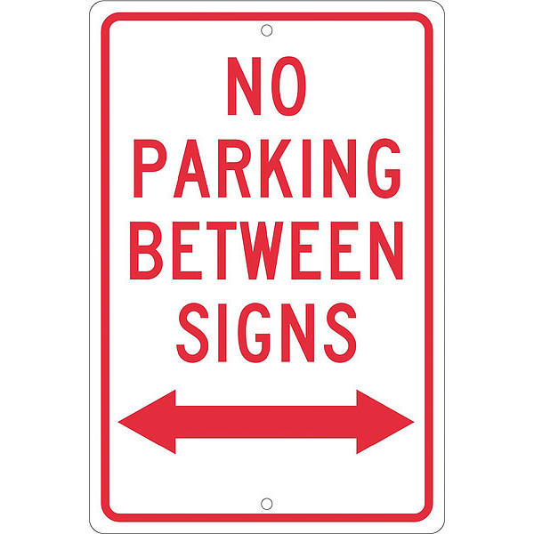 Nmc No Parking Between Signs Sign, TM32H TM32H