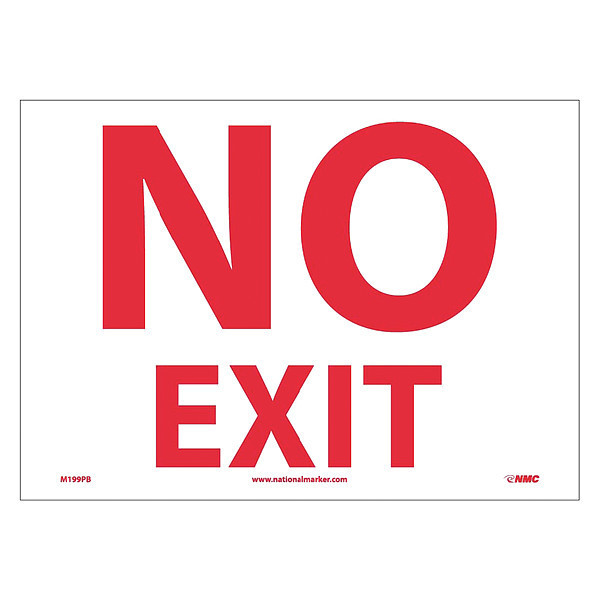 Nmc No Exit Sign M199PB