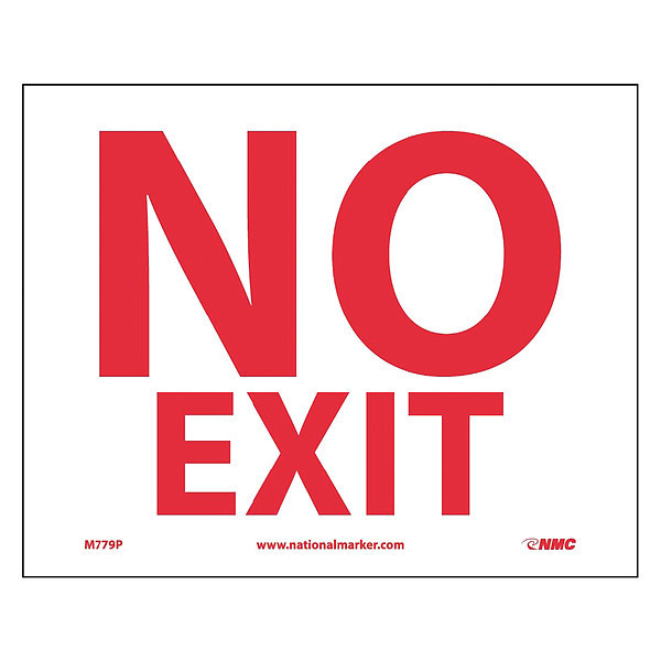 Nmc No Exit Sign M779P