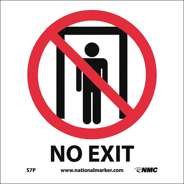 Nmc No Exit W/Graphic Label S7P