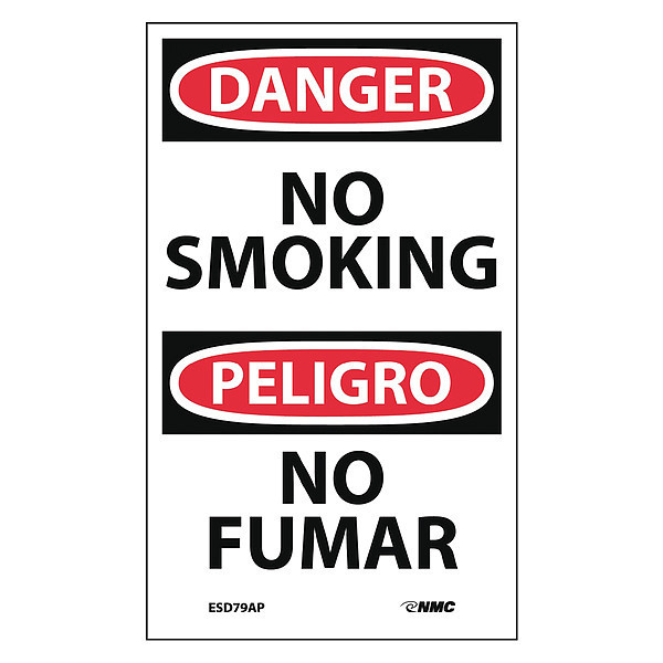 Nmc No Smoking (Bilingual), Pk5, ESD79AP ESD79AP
