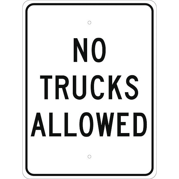 Nmc No Trucks Allowed Sign, TM223J TM223J