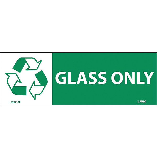 Nmc Glass Only Label, Pk5 ENV21AP