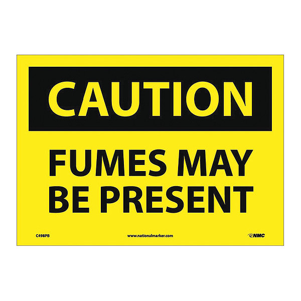 Nmc Fumes Maybe Present Sign, C498PB C498PB