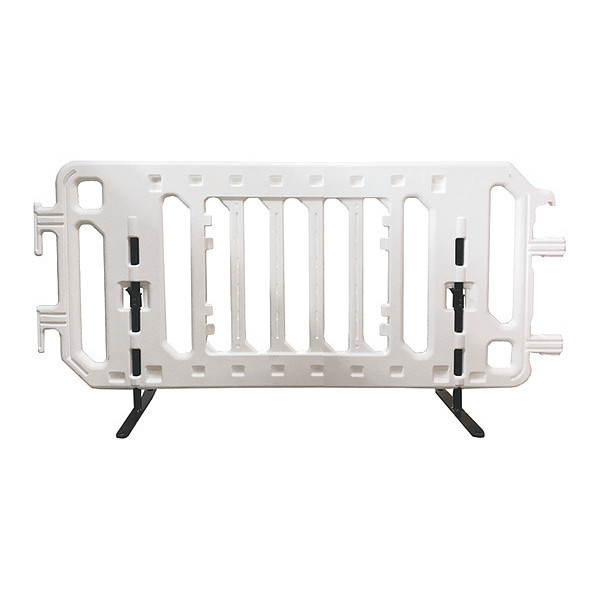 Plasticade Crowd Control Barricade, Deluxe, 7 ft., Wht 2007-W