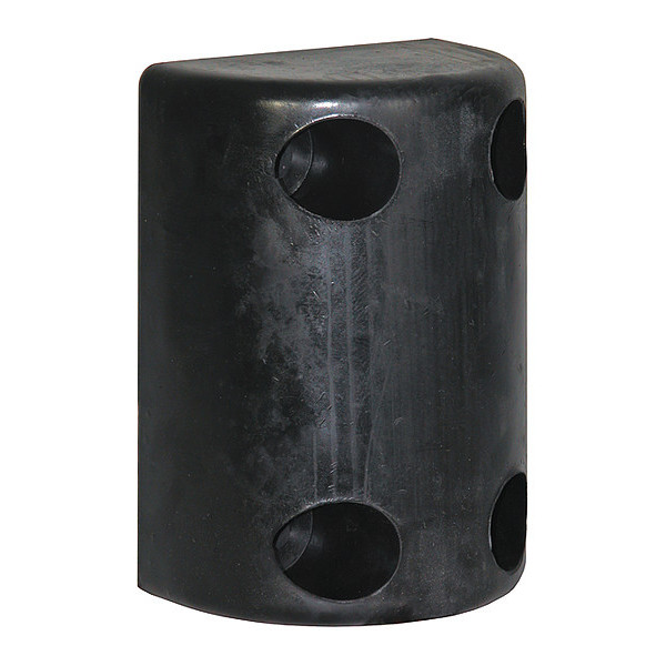 Buyers Products Precision Molded Rubber Bumper - 5-1/2 x 3-23/32 x 7-5/8 Inch Tall - Set of 2 B4500