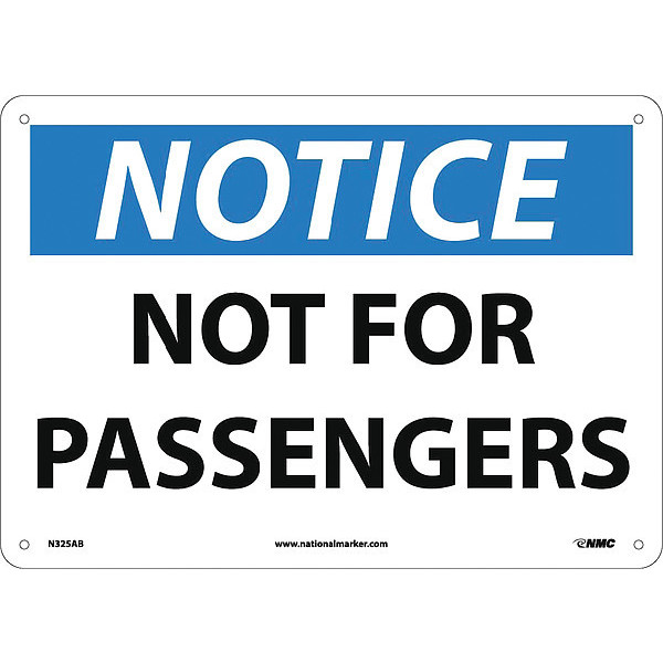 Nmc Not For Passengers Sign, N325AB N325AB