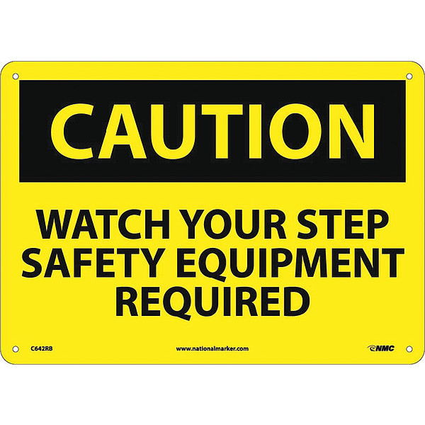 Nmc Watch Your Step Safety Equip.. Sign, C642RB C642RB