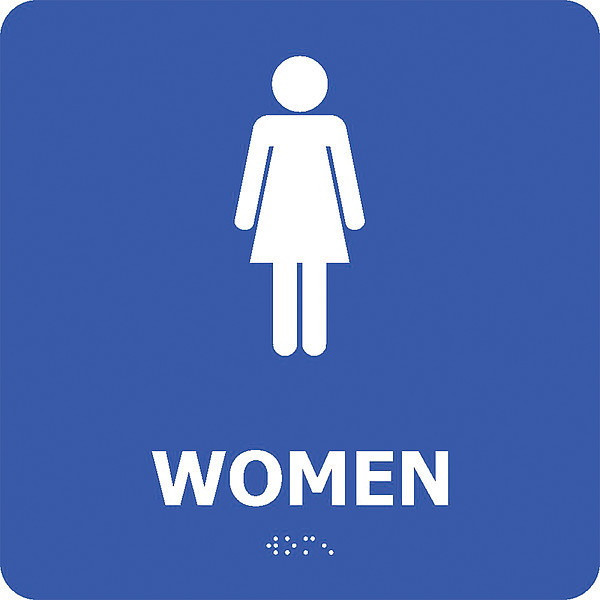 Nmc Women Braille Sign, ADA2WBL ADA2WBL