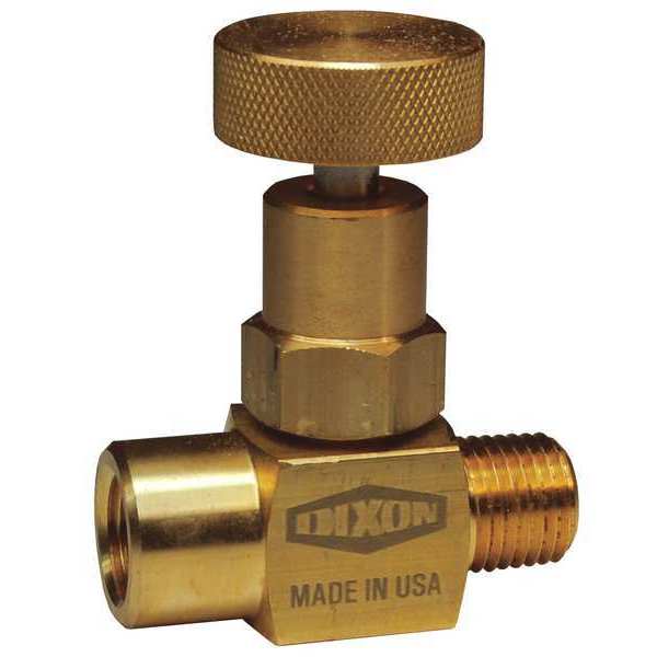 Dixon Mini Needle Valve Male to Female BR, 1/4" MFB102